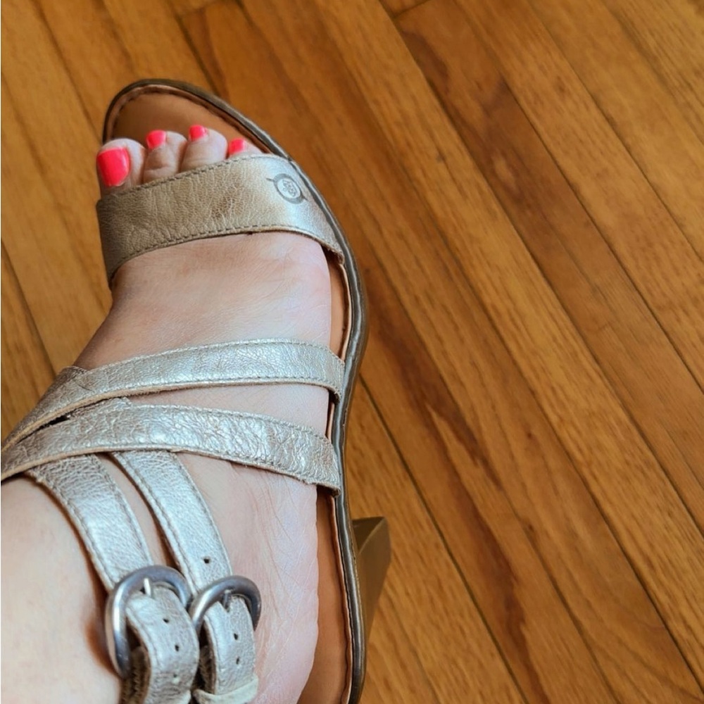 Born Metallic Strappy Sandal - Picture 2 of 8